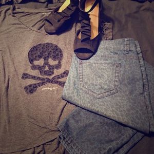 Torrid leopard jeans